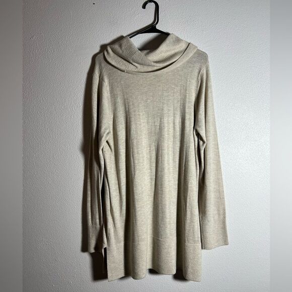 Loft Tan Turtleneck Sweater - Picture 2 of 4